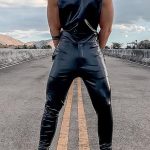 PU Leather Stretchy Slim Fit Jumpsuit [Pre-Order]