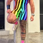 Gayparadise Rainbow Striped Patchwork Sleeveless Singlet U-Neck Romper