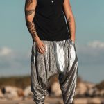 Gayparadise  Glitter Silver Harem Pants