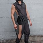 Unisex See Through Mesh High Slit Hooded Jumpsuit [Pre-Order]