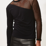 Gayparadise Fishnet Patchwork Slim Fit Stretchy Top