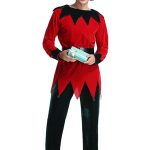 Christmas Elves Costumes Irregular Hem Top Four Piece Set