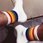 Gayparadise Men's Rainbow Striped Sports Thickened Middle Tube Socks