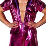 Gayparadise Metallic Laser Zip Collar Costume Fuchsia Jumpsuit