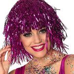 Shiny Tinsel Fringe Costume Party Wig Headwear