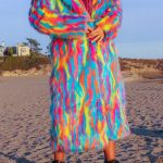 Gayparadise Rainbow Gradient Faux Fur Hooded Coat