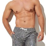 Gayparadise Men's Metallic Print Sequin Casual Sporty Shorts