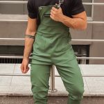 Gayparadise Casual Pockets Slim Fit Overalls