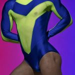 Gayparadise Colorblock Mesh See-Through Patchwork Bodysuit