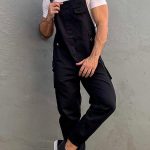 Gayparadise  Casual Slim Fit Cargo Overalls With Pocket