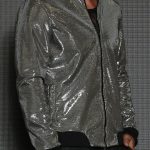 Gayparadise Metallic Glitter Zipper Silver Casual Jacket