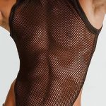 Gayparadise See Through Fishnet Stretchy Thong Bodysuit