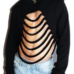 Casual Hollow Out Long Sleeve Crop Top [Pre-Order]