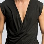 Gayparadise Casual V Neck Sleeveless Cross Tank Top