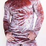 Gayparadise Velvet Long Sleeve T-shirt Shorts Two-Piece Set