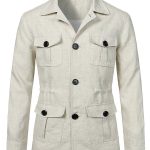 Casual Lapel Collar Cargo Jacket With Multi-Pocket