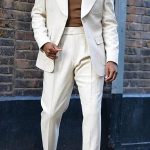 Lapel Collar Woolen Blazer Pants Two Piece Set [Pre-Order]