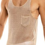 Gayparadise Mens Sleeveless See Through Mesh Soft Tank Tops