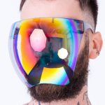 Gayparadise Gradient Color Mirrored Protective Full Face Festival Face Shield