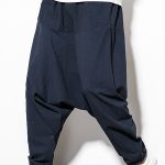 Solid Color Casual Loose Harem Pants With Pocket